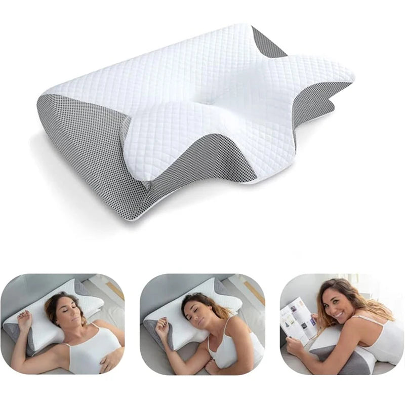 Memory Foam Cervical Pillow – Ergonomic Contour Support for Neck Pain Relief