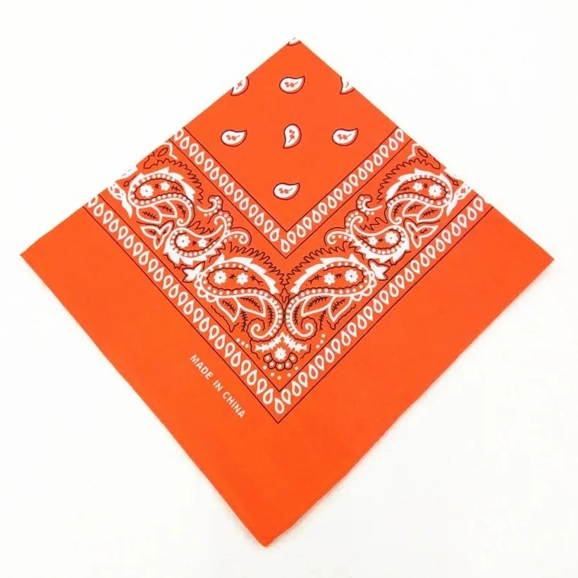 Paisley Bandana Headband – Unisex Cowboy Biker Accessory for Sports