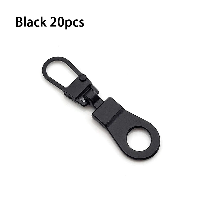 Detachable Metal Zipper Puller Kit – Replacement Repair Set for Sewing Craft
