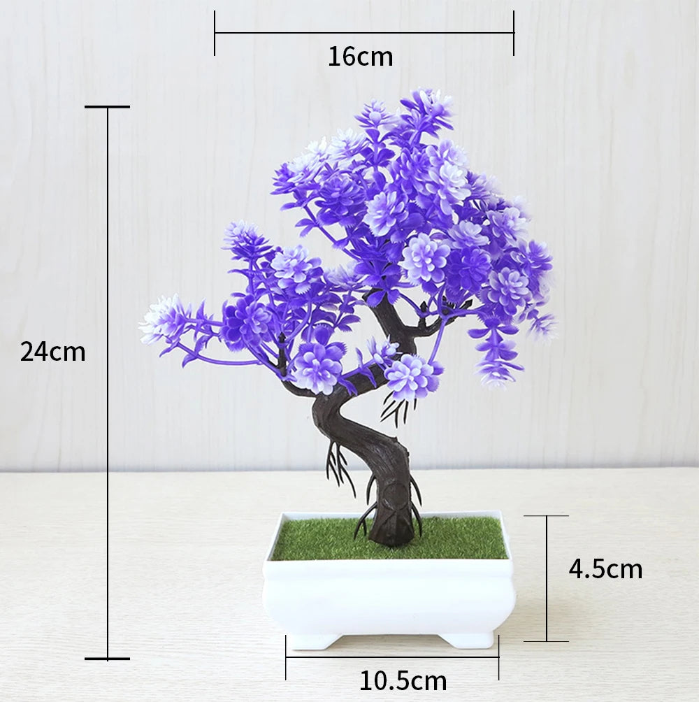 Artificial Potted Bonsai Tree – Zen Miniature Plant for Home Desk Decor