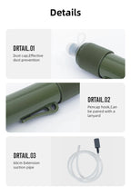 Portable Water Purification Straw – Carbon Fiber Filter for Outdoor Survival