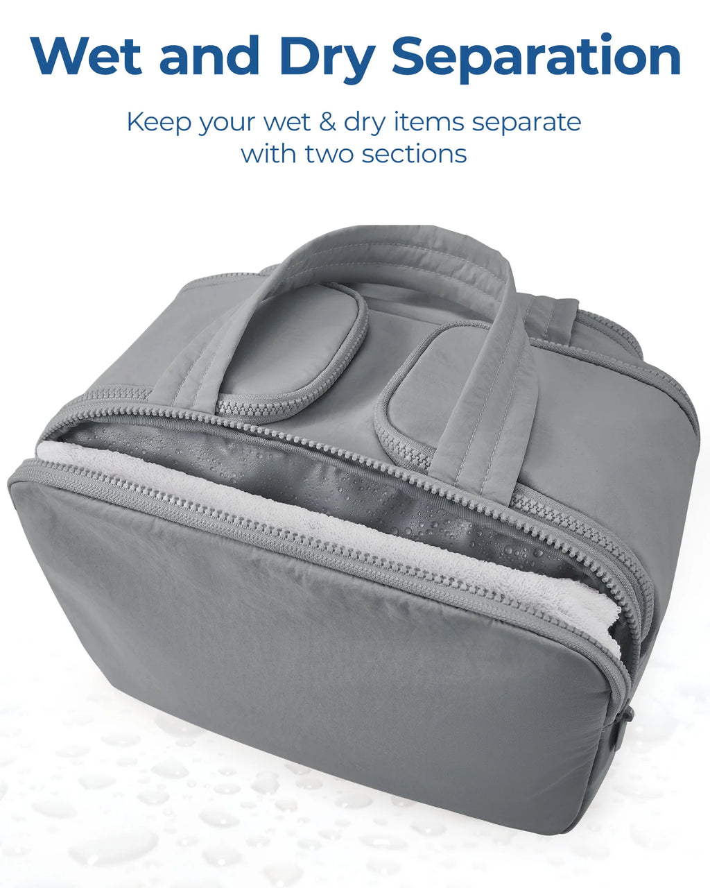 Large Capacity Cosmetic Bag – Wide-Open Makeup Organizer for Travel