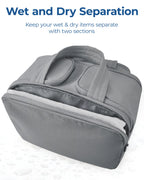 Large Capacity Cosmetic Bag – Wide-Open Makeup Organizer for Travel