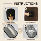 Electrostatic Grooming Gloves – Pet Hair Remover for Dogs and Cats