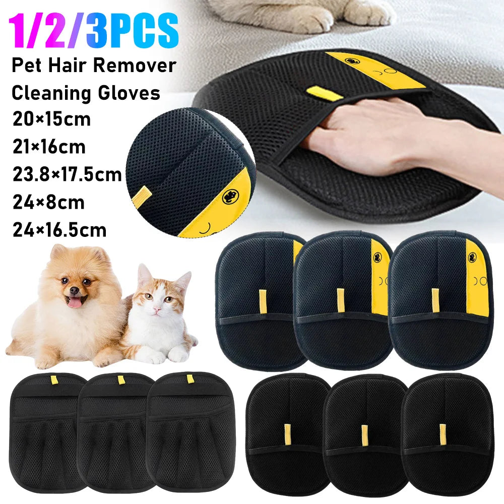 Pet Grooming Glove – Deshedding Massage Brush for Dog and Cat Hair Removal