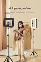 Handheld Ring LED Fill Light – Portable Rechargeable Lamp for Phone Photography