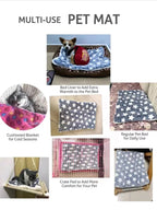 Flannel Pet Bed – Thickened Sleeping Mat for Small and Large Dogs and Cats