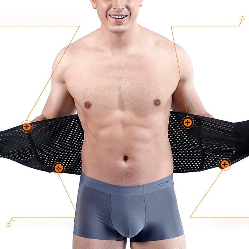 Men Slimming Waist Trainer Belt – Abdominal Compression for Fitness Workout
