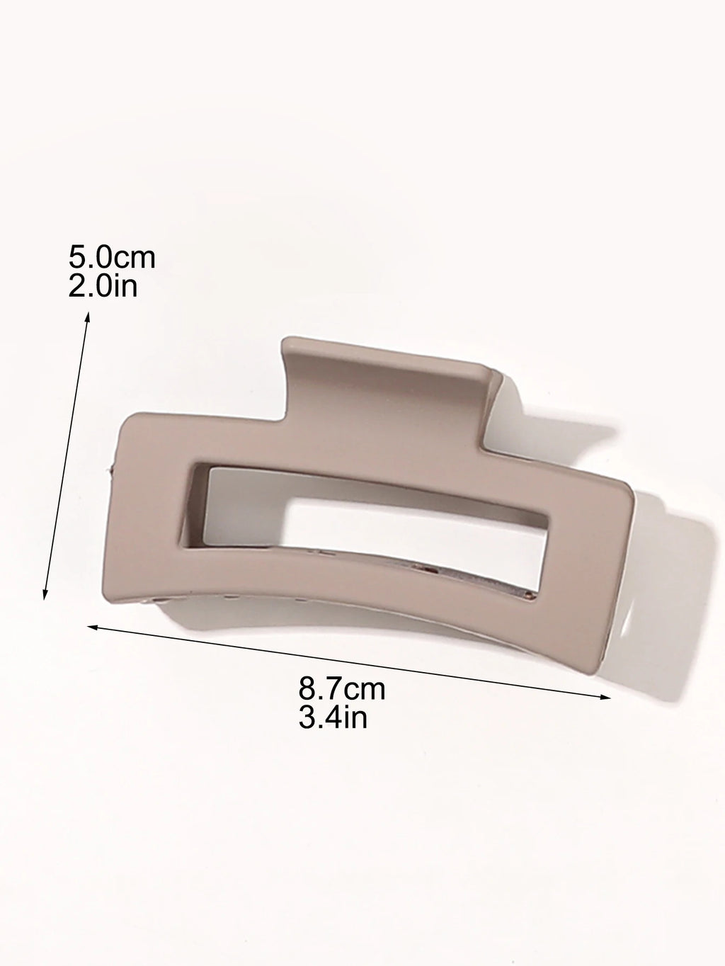 Matte Square Hair Claw Clips – Non-slip 3.4 inch Accessories for Thick Hair