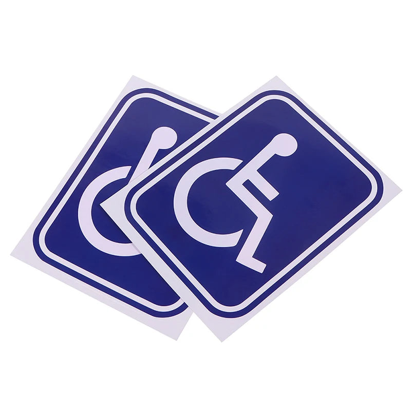 Disabled Mobility Parking Decal – PVC Universal Sticker for Accessible Vehicles