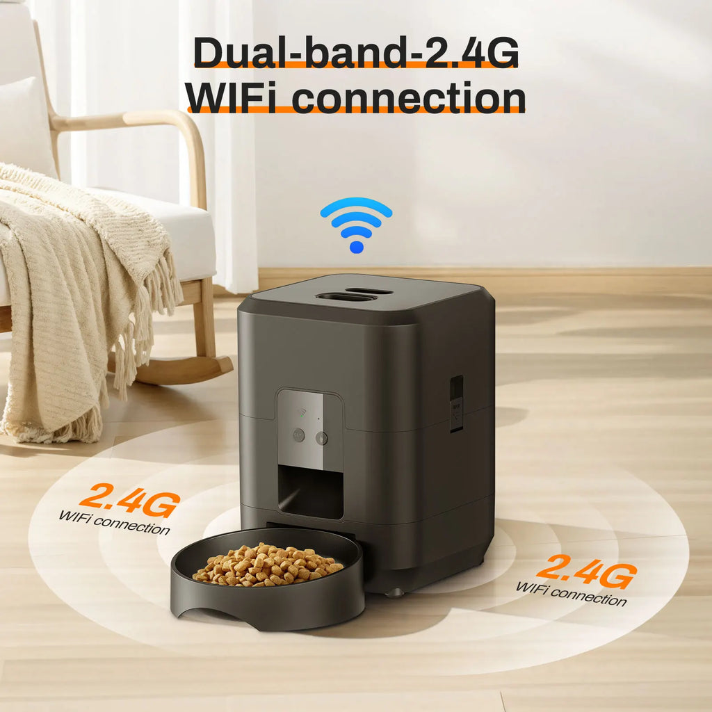 Automatic Pet Feeder – Timed Food Dispenser for Cats and Dogs