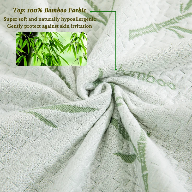 Waterproof Bamboo Mattress Cover – Cooling Fitted Sheet for Deep Bed Frames
