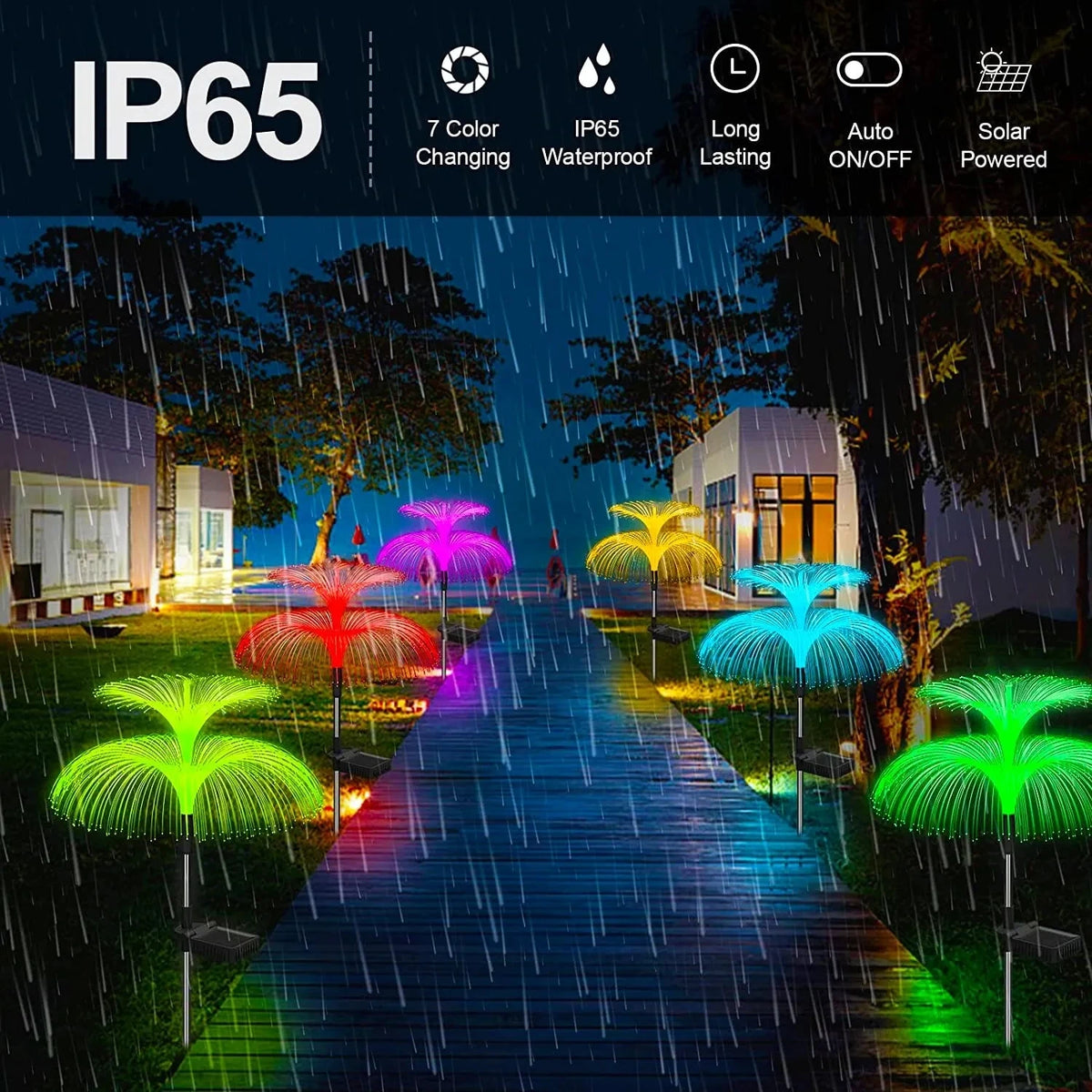 Solar Jellyfish Lights – Color Changing LED for Garden Pathway Decor