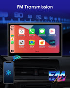 10 Inch 4K Dash Cam – Wireless Carplay GPS Navigator for Vehicle Dashboard