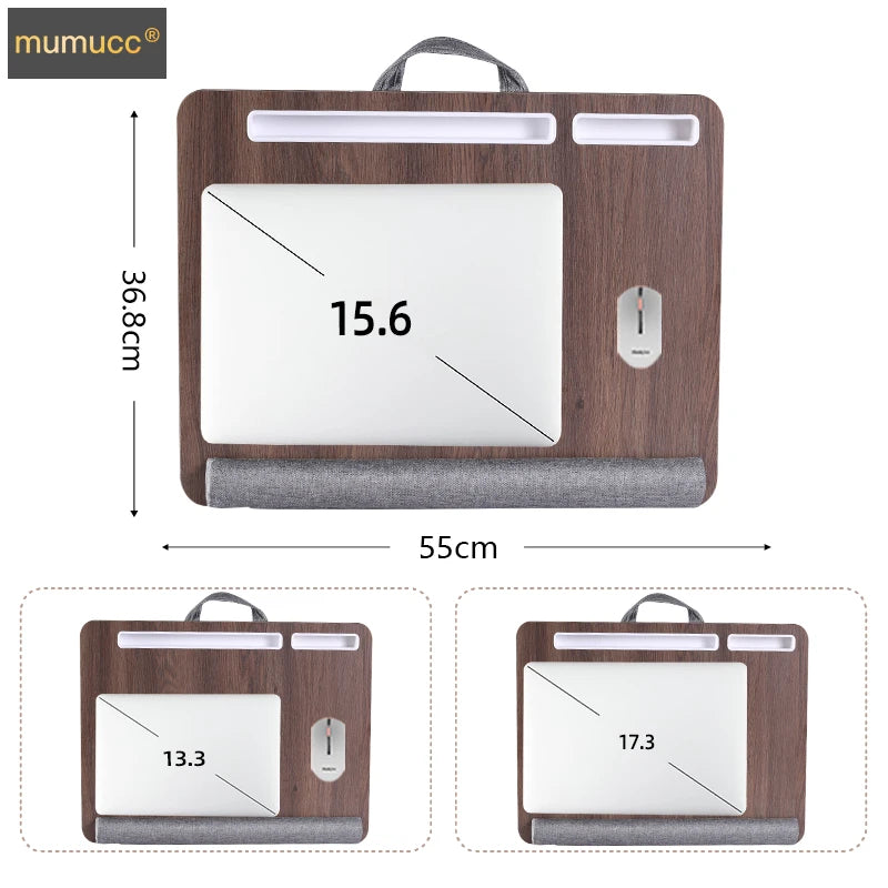 Portable Laptop Lap Desk – Soft Cushion Tray for Student Dormitory Study