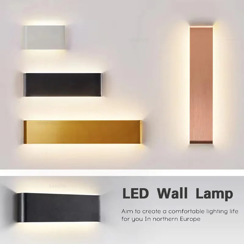Modern LED Wall Sconce – Minimalist Indoor Lighting for Bedroom and Living Room