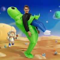 Inflatable Alien Monster Suit – Green Cosplay Costume for Adult Parties