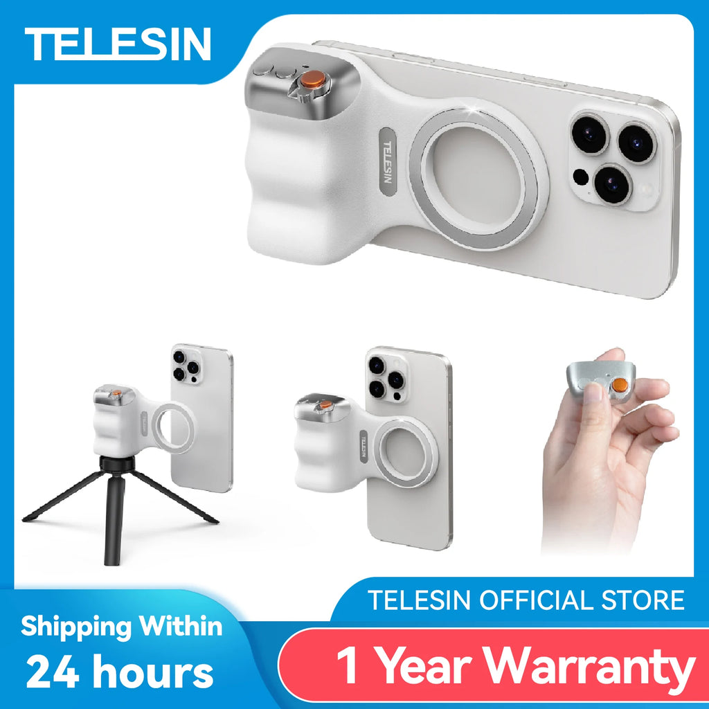 Magnetic Phone Camera Grip – Ergonomic Handheld Stabilizer for Content Creation