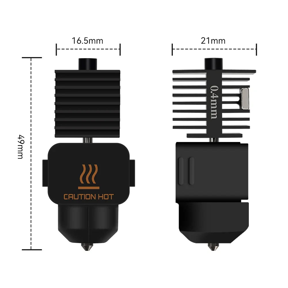 Hardened Steel Hotend Kit – High Speed Nozzles for Bambu Lab 3D Printers