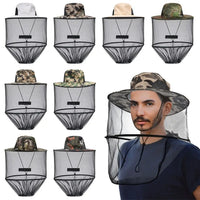 Mosquito Head Net Hat – Sun Protection Mesh Veil for Outdoor Fishing Hiking
