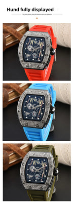 Bamboo Hollow Dial Quartz Watch – Fashionable Wooden Wristwatch for Men