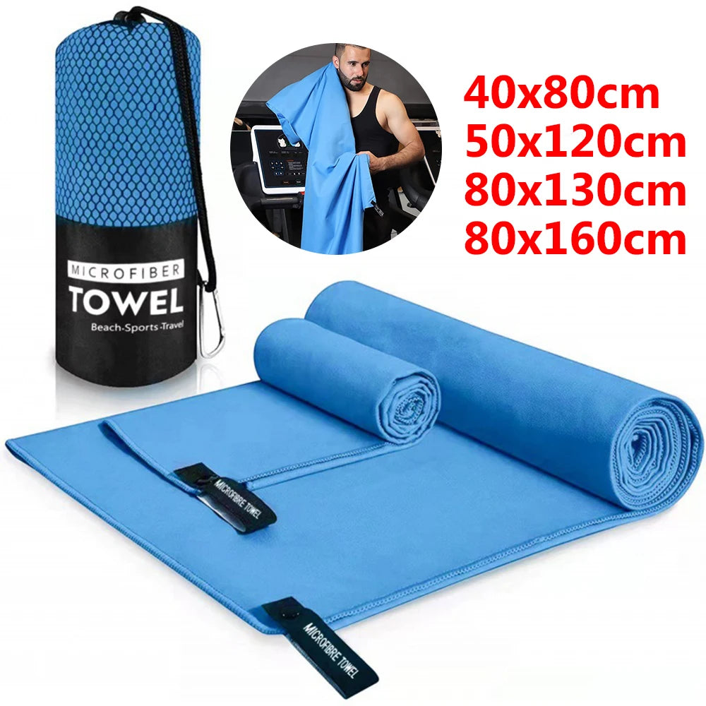 Quick-Drying Microfiber Sports Towel – Compact Travel Gear for Gym and Camping