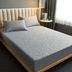 Quilted Waterproof Mattress Protector – Fitted Sheet for Bedding Protection