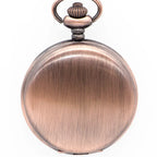 Silver Quartz Pocket Watch – Stainless Steel Pendant for Men and Women