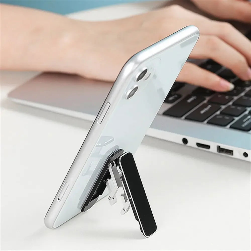 Aluminum Foldable Phone Stand – Adjustable Desktop Mount for Mobile Devices