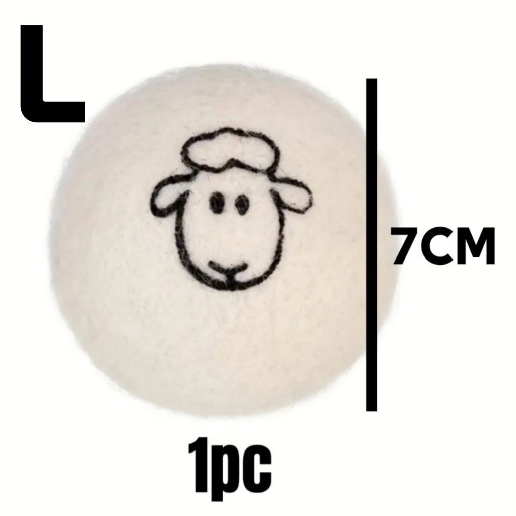 Reusable Wool Dryer Balls – Natural Fabric Softener for Laundry Wrinkle Reduction