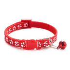 Printed Bell Pet Collar – Adjustable Safety Necklace for Cats and Small Dogs
