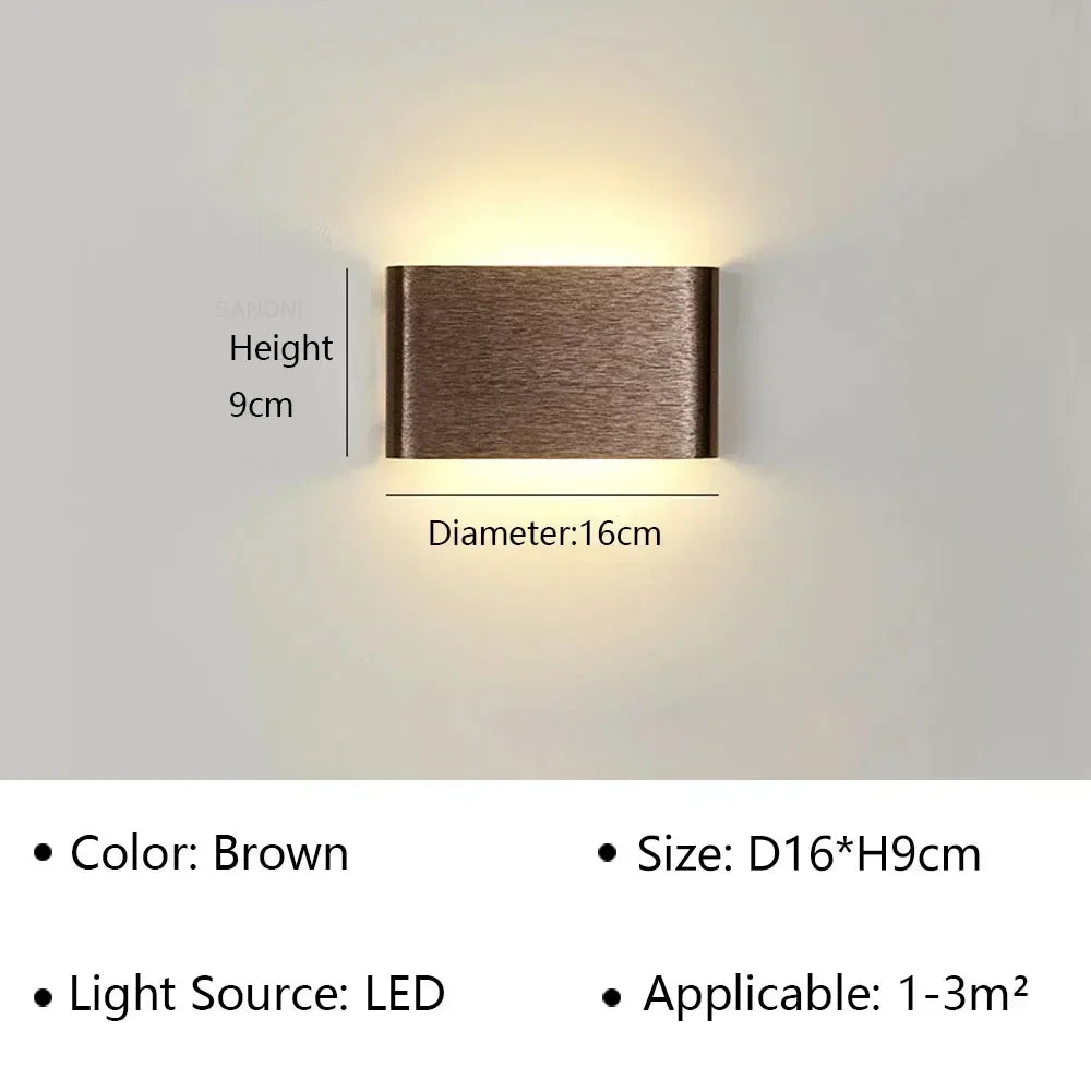 Modern LED Wall Sconce – Minimalist Indoor Lighting for Bedroom and Living Room