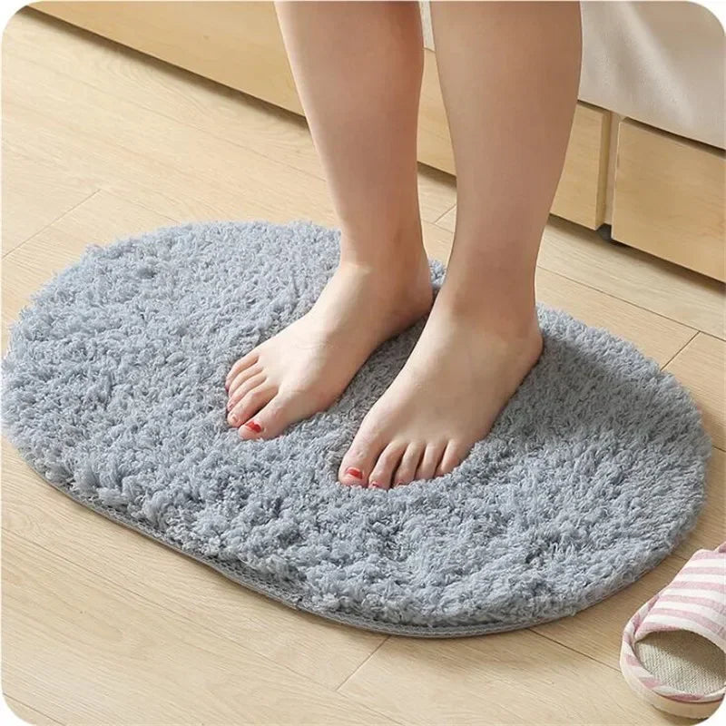 Absorbent Microfiber Floor Mat – Non-Slip Bathroom Rug for Home Decor