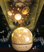 Rotating Galaxy Music Projector – Bluetooth LED Night Light for Kids Bedroom