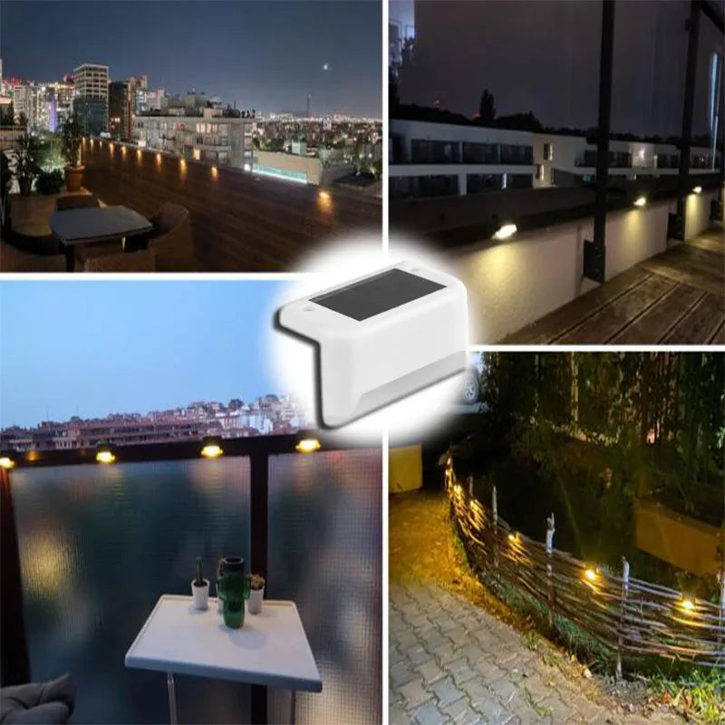 Waterproof Solar LED Step Lights – Outdoor Stair Lighting for Garden Patio