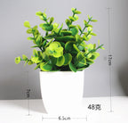 Artificial Potted Bonsai Tree – Realistic Green Plant for Home Office Decor