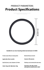 Silicone Steering Wheel Cover – Anti-slip Protective Grip for Universal Cars