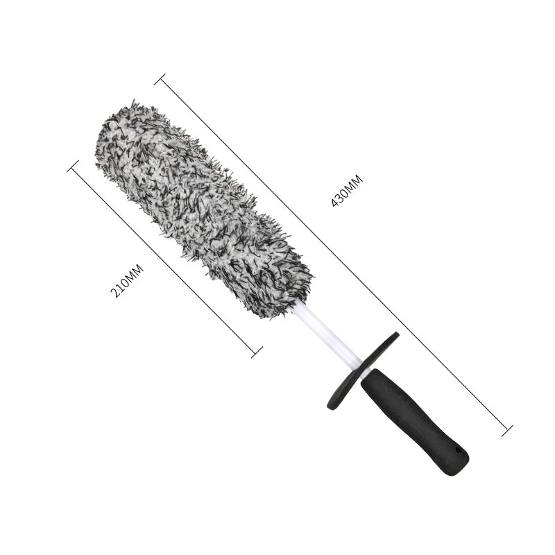Car Wash Brush – Plush Non-Slip Tool for Wheels and Rims Cleaning