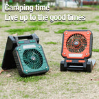 Portable LED Camping Fan – Solar USB Powered for Outdoor Tents