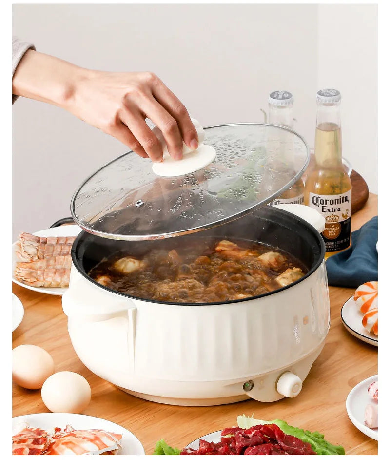 Non-Stick Electric Multi Cooker – Compact Household Pot for Small Meals