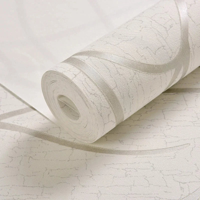 Non-Woven Striped Wallpaper – 53cm Thickened Modern Decor for Bedroom Walls