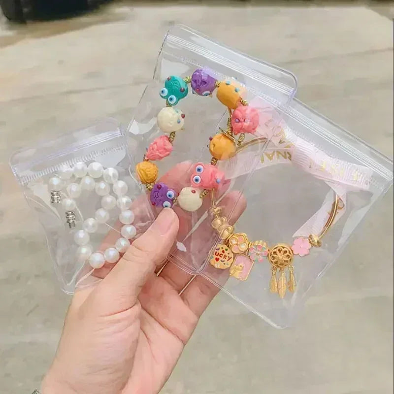 Transparent PVC Zip Jewelry Pouches – Anti-Oxidation Bags for Storage