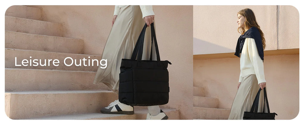 Large Capacity Tote Bag – Solid Color Commuter Handbag for Work and School