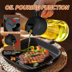 2-in-1 Oil Sprayer Dispenser – Plastic Kitchen Tool for BBQ and Cooking