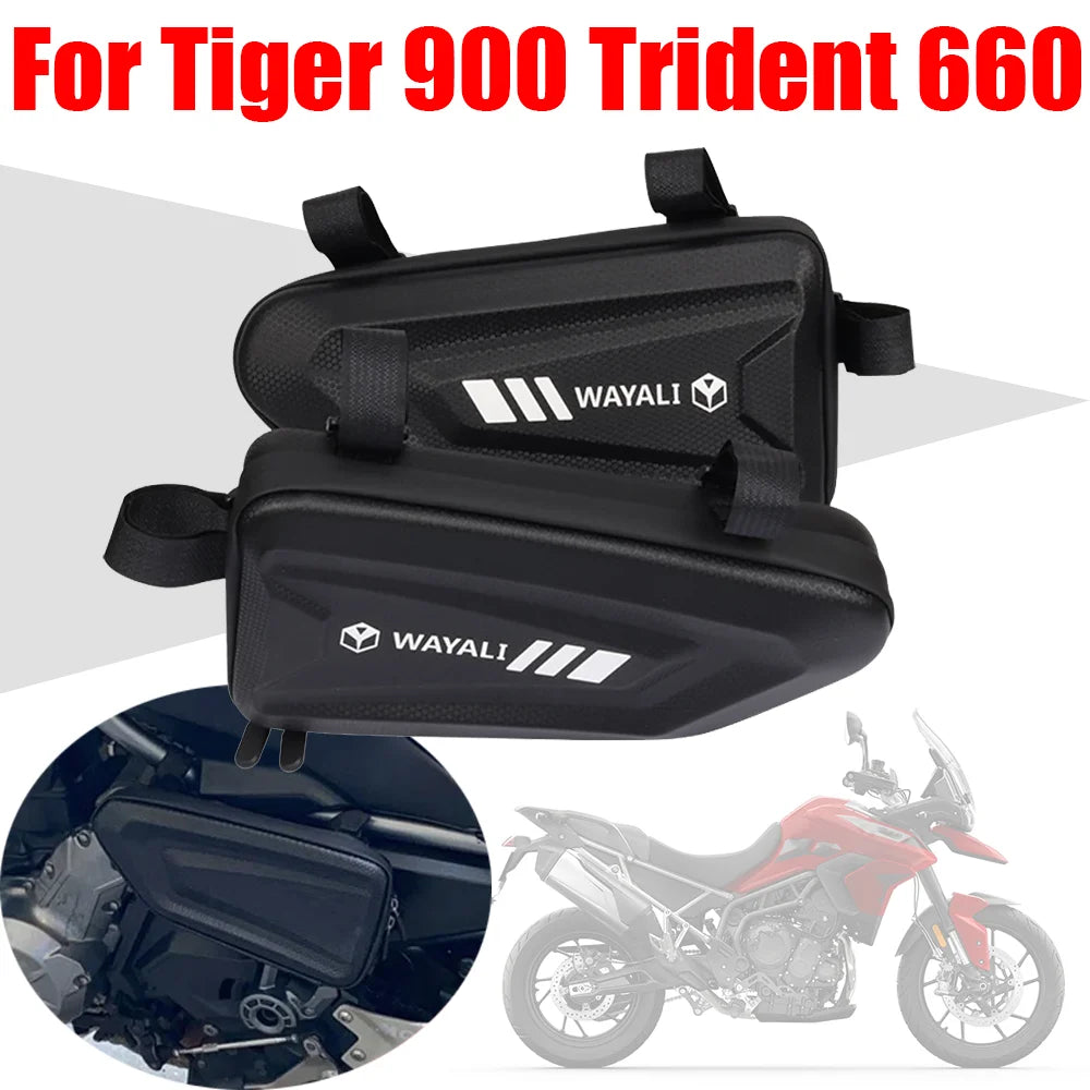 Waterproof Frame Side Bags – Motorcycle Storage for Triumph Tiger 900
