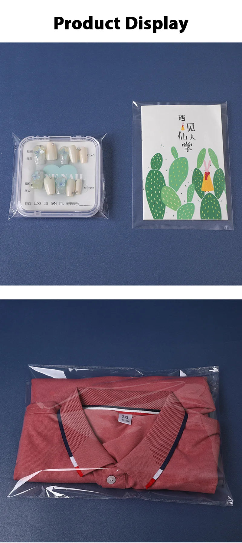 Self-Adhesive Cellophane Bags – Transparent Plastic Packaging for Jewelry Candy