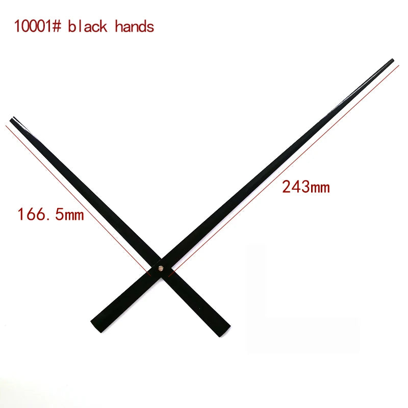 High Torque Wall Clock Mechanism – DIY Repair Kit with Gold and Black Hands