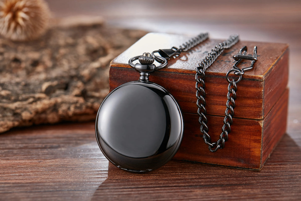 Mechanical Pocket Watch – Hollow Roman Numeral Dial for Men and Women