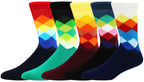 Cotton Novelty Crew Socks – Colorful Animal Print for Casual Halloween Wear