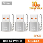 USB to USB-C Adapter – Fast Charging OTG Converter for Smartphones and Laptops